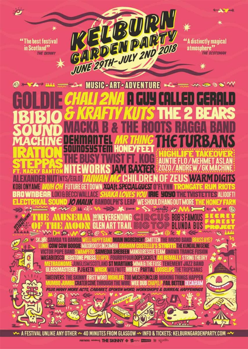 Kelburn Garden Party - 2018 Poster