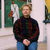 portrait of artist ruaridh lister-campbell in art gallery