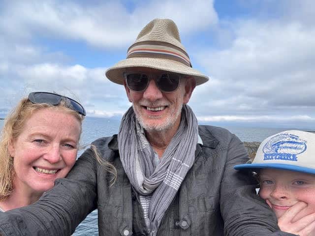 artists Neil Butler, Maria McCavana and Jack Butler